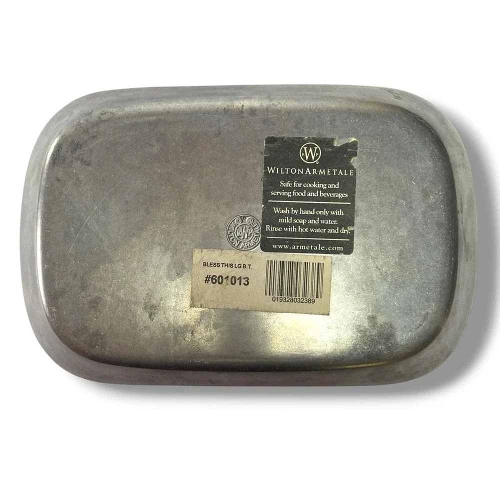 Wilton Armetale Pewter Bless This House Platter‎ Cottagecore Country Farm House